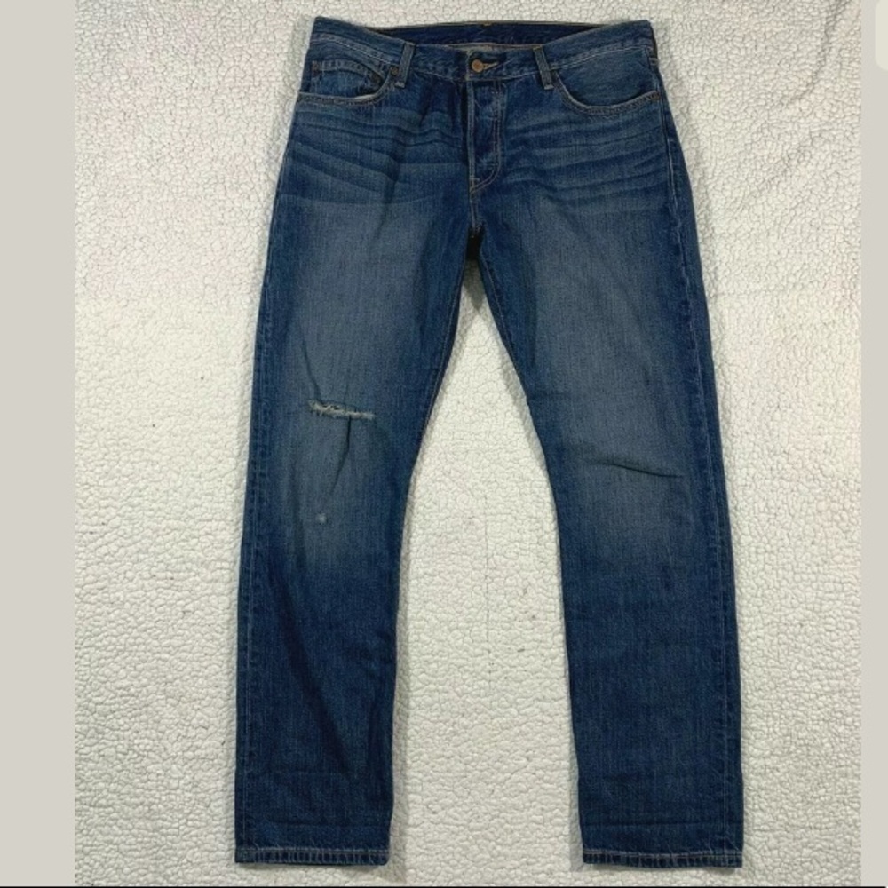 Levi's Men's 501 32 x 32 Original Straight Fit Jeans - Dark Wash
